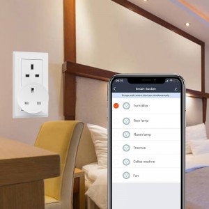 CE Approval 16A UK Wifi Smart Power Socket Plug with Timer Alexa Google Home APP
