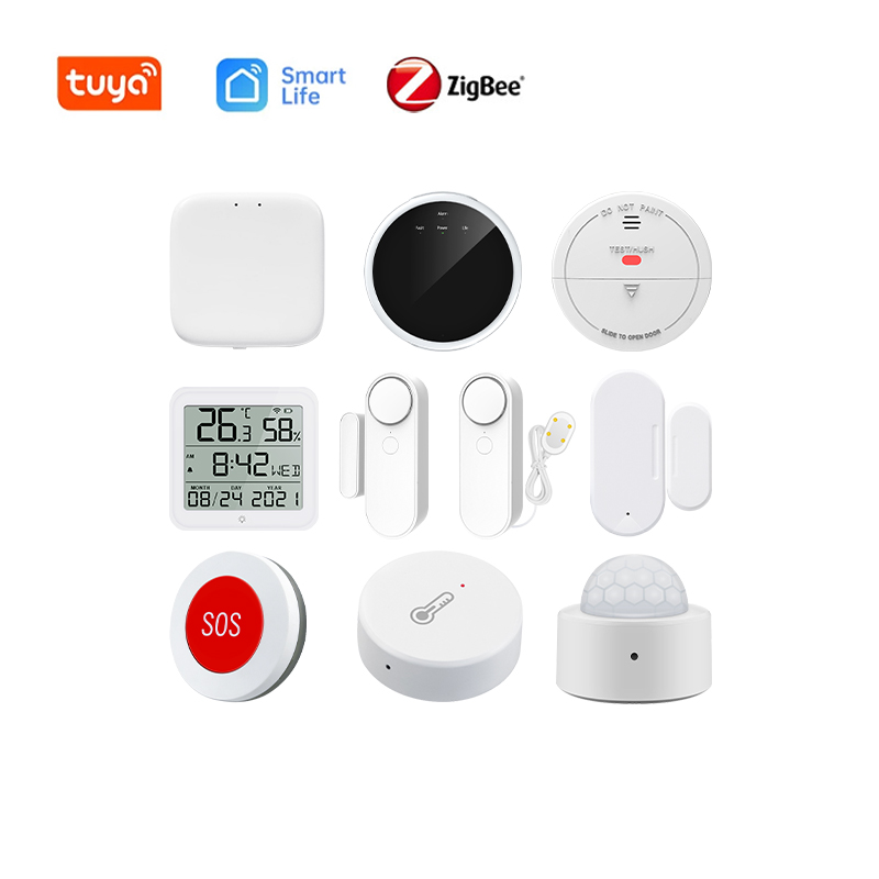 Temperature Gas Smoke Safety System Tuya Zigbee Indoor Anti Thief Smart Wireless Alarm Home Security System Kit Featured Image