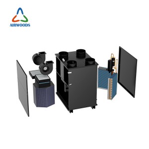DC invert fresh air heat pump energy recovery ventilator