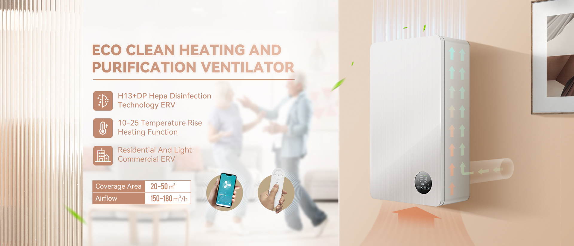 ECO CLEAN HEATING AND PURIFICATION VENTILATOR