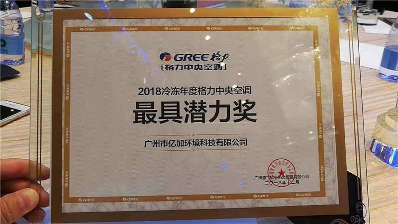 Airwoods Received Award of Most Potential Gree Dealer