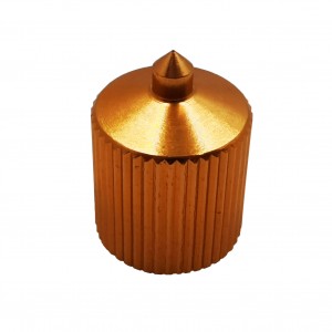 Chinese high quality precision customzed aluminum alloy anodized gold cnc turning part