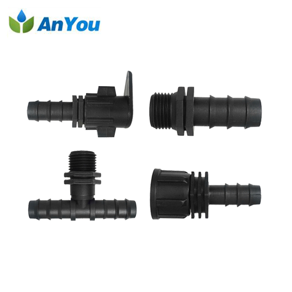 Drip connectors for LDPE tube