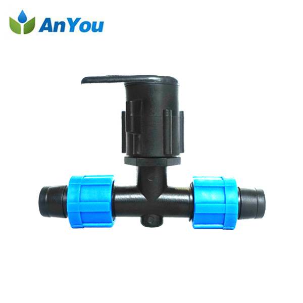 Tee for lay flat hose