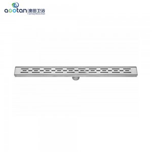 OEM manufacturer lowes bathroom sinks vanities - Stainless Steel 304 Long Floor Linear Drain for Bathroom,High Quality Brushed Finish Shower Drainer – Aootan Sanitary Ware