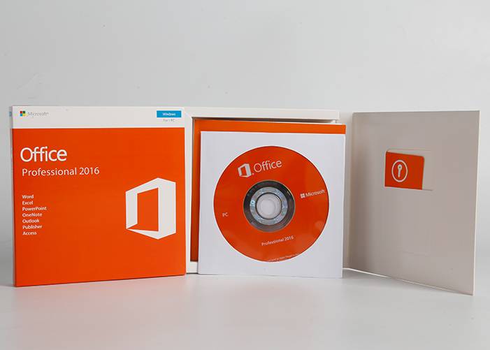 Microsoft Office 2016 pro ogystal Manwerthu Box Ffurf Llawn