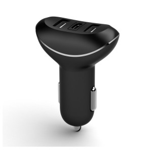 3 Ports USB Car Charger Type C car charger Smart Car Charger fast charger Car charger mobile phone charger
