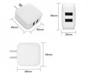 18w Type C Quick Charge 3.0 Charger Usb Wall Charger US&Australia Dual Port Usb Charger Adapter