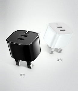 USB Wall Charger Dual USB UK adapter travel adapter 2.4Amp smart quick charger AC adapter