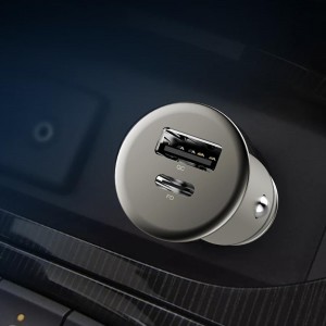 जिंक अलॉय कार चार्जर मिनी यूएसबी कार चार्जर क्विक चार्ज QC3.0 QC 4.0 पीडी टाइप C कार चार्जर मोबाइल फोन कार चार्जर