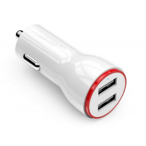 USB کار چارجر چمکتا ہوا ایل ای ڈی فاسٹ چارج مینی کار چارجر 4.8A موبائل چارجر کار لائٹر
