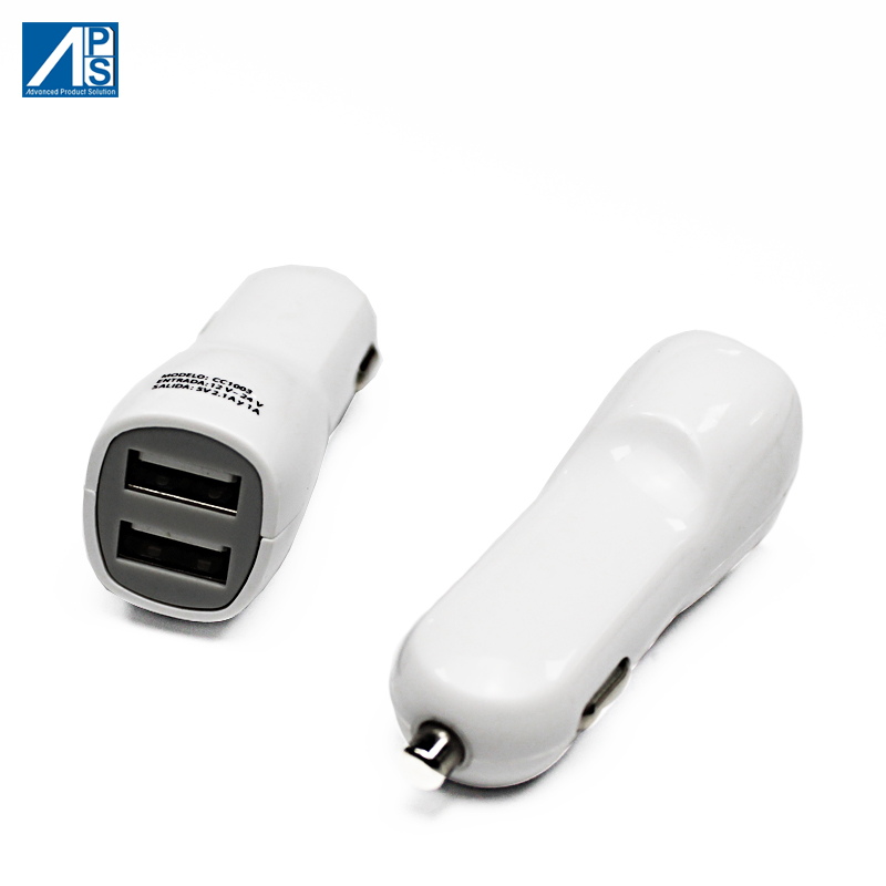 USB Car Charger 2.4A fast charge  car Adapter dual USB charger Mobile phone charger Featured Image