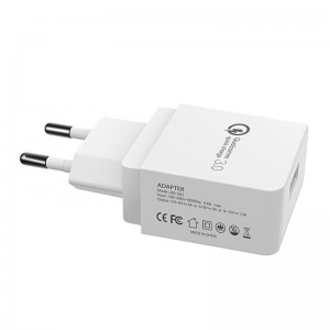 Adattatore da viaggio Quick Charger3.0 Adattatore USA Fast Charge USB WALL CHARGER plug Adattatore per telefono cellulare