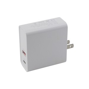FCC CE PD Charger TYPE-C Fast Charging US wall charger 48W USB-C PD QC3.0 2 Ports Usb Charger Travel Adapter