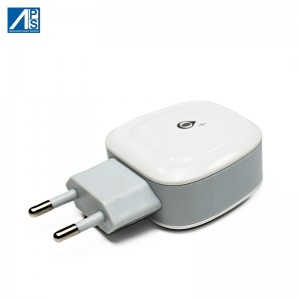 USB Wall Charger 18W US Adatper Travel Adatper AC adatper ho an'ny telefaona, iPad sy Tablet 3.6Amp 2 Port White Mobile phone charger