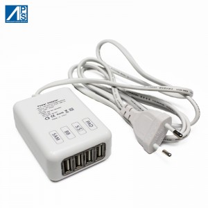 Multi USB Wall Charger 40W AC Adapter Fast Charge untuk iPhone Samsung Galaxy Android Mobile phone Charger 4 USB Charger