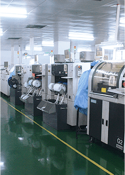 Many high-speed SMT production lines