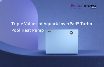 Тройные характеристики теплового насоса для бассейнов Aquark InverPad® Turbo Pool
