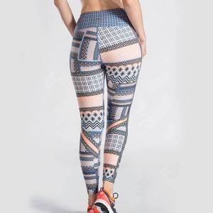 ການອອກແບບທີ່ດີຂອງຈີນຂາຍສົ່ງຄຸນະພາບສູງແອວສູງ Fitness Women Yoga leggings ມີໂລໂກ້ Custom