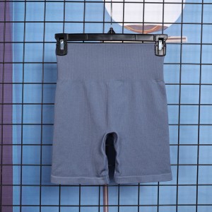 Fitness Recycled polyester fytsen tennis seamless shorts foar frou mei pockets