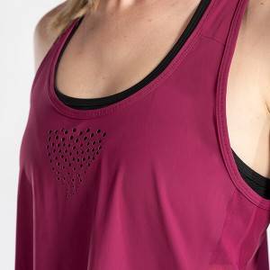 Competitive Price for China Custom Ladies Fitness Singlet Open Back Muscle Fit Workout Sports Yoga Gym Tank Top Women Rtm-337