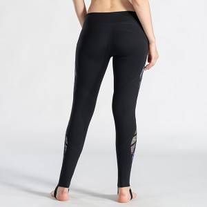 Vente chaude pour la Chine Custom Gym Wear Legging Fabricant Sport Femmes Highwaist Leggings Butt Lift Yoga Pants Nylon Spandex Leggings avec trou style