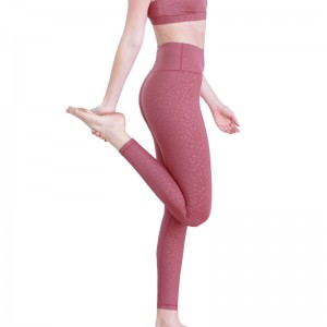 Stampe in rilievo Leggings da yoga per abbigliamento sportivo da donna