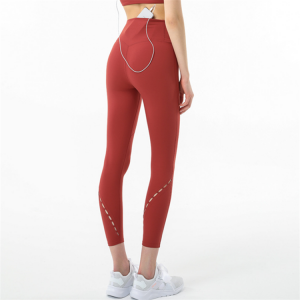 Hot Selling Customized Color Yoga Wear Activewear Lacer Cut Leggings