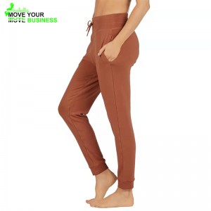Women Streetstyle Cozy Breathable Cotton Polyester Track Pants