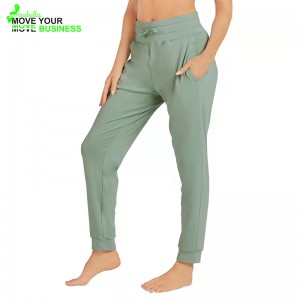 Streetstyle Cozy Cottony Breathable Mid-rise Joggers for Women with Pockets
