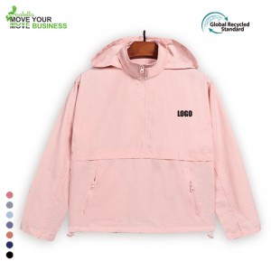 EXW-001 Customizable UPF Water-resistant Outwear Hoodie With Pockets