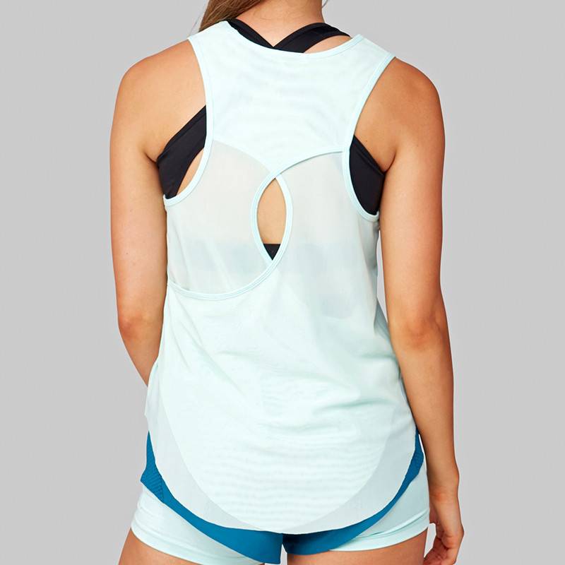 China Women running tank top sports clothing yoga gym wear with 