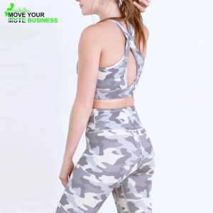 I-OEM High Support Camouflage Sports Bra for Woman