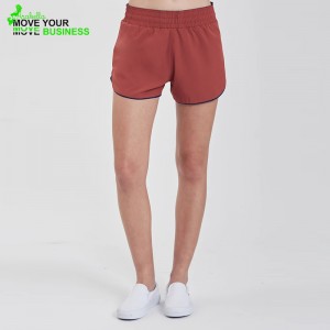 Women Contrast Color Stretchy Super Fast Drying Jogging Shorts