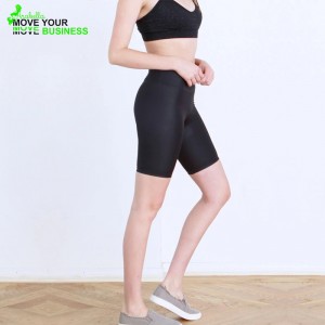 Pantalóns curtos de roupa de ximnasia de motorista de fitness para mulleres OEM ODM Sports Squat Proof