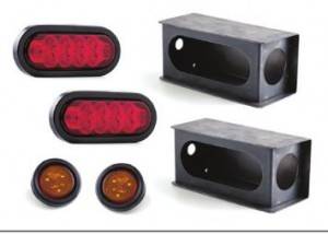 6” LED TRAILER TAIL LIGHT GUARD BOX KIT
