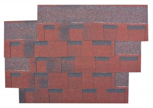 Construction building materials Red Roofing Shingles for log cabin