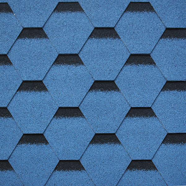 Mėlynos asfalto stogo čerpės Teminis vaizdas