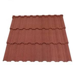 0.4mm thick Flat Roof Latest Materials lightweight metal roof tiles