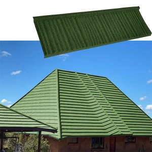 0.35/0.5mm Anti Corrosion steel green roof tiles For Roofing Sheet