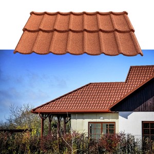 Colorful Durable Lightweight stone coated roofi...