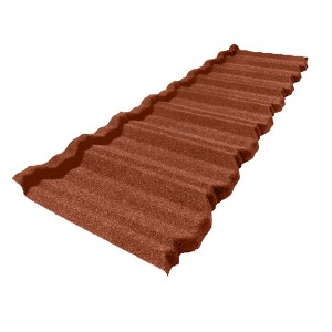 sand Stone Chips Coated 0.4mm thick roof tile for Hotel