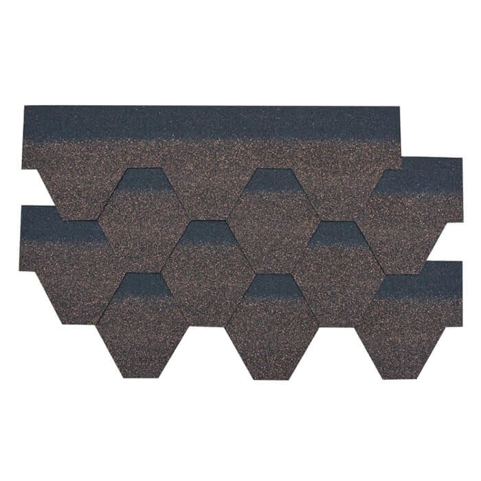 Brown Wood Hexagonal Fiberglass Asphalt Shingle Featured Image