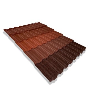 0.4mm thick Flat Roof Latest Materials lightweight metal roof tiles