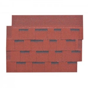 Best selling products Burning Red Dimensional Asphalt Shingles with 30 years warranty