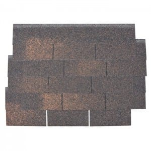 Roof Insulation reinforced Autumn Brown Shingles for residential home