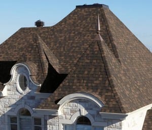 Laminated Aspal Roofing Shingle Brown