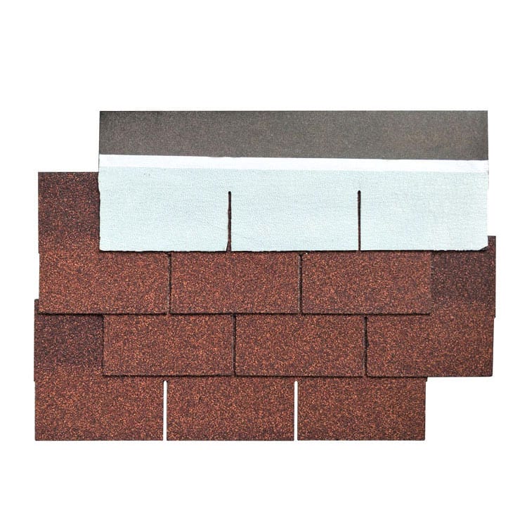Chinese Red 3 Tab Asphalt Roof Shingle Featured Image