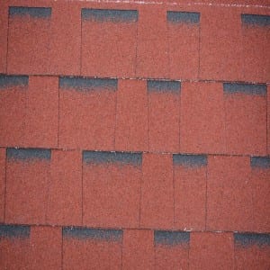 Best selling products Burning Red Dimensional Asphalt Shingles with 30 years warranty