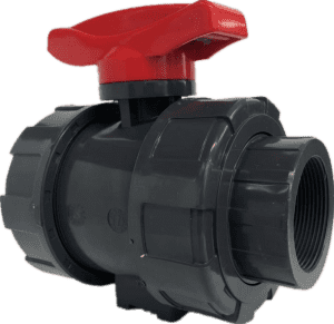 big sale 1/2″ to 4″ rubber soft liner pvc double true single union water  2 way ball valve